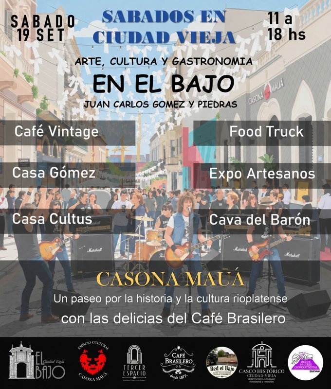 Sábado en ciudad vieja Casona Mauá