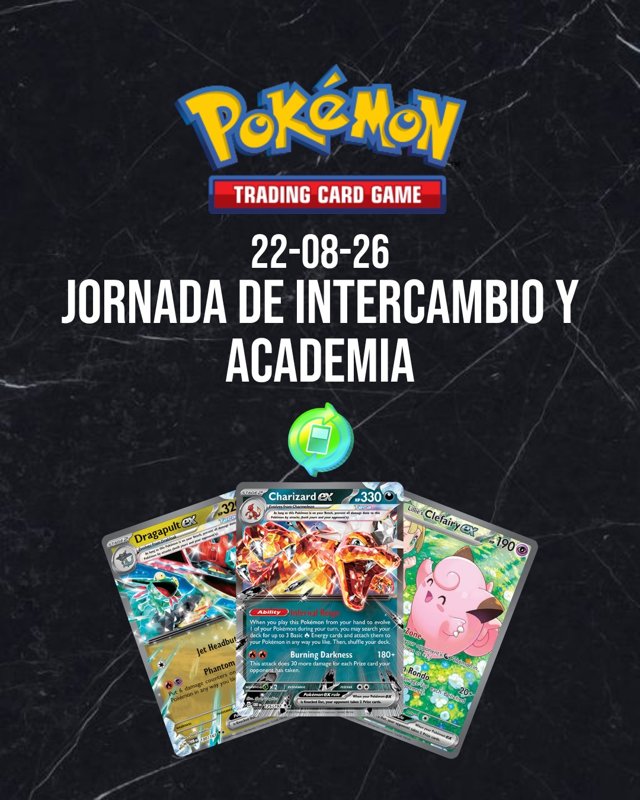 Pokémon TCG Jornada intercambio y enseñanza