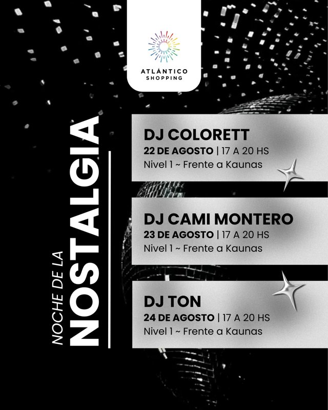 NOSTALGIA EN ATLÁNTICO: DJ CAMI MONTERO