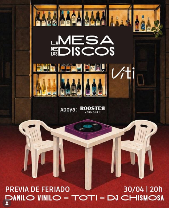 LA MESA DE LOS DISCOS