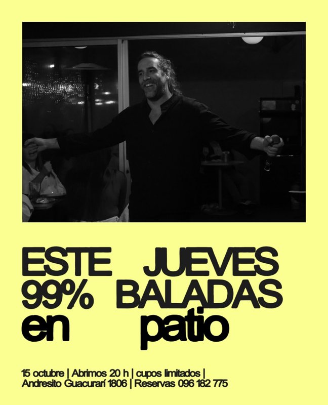 99% BALADAS EN PATIO