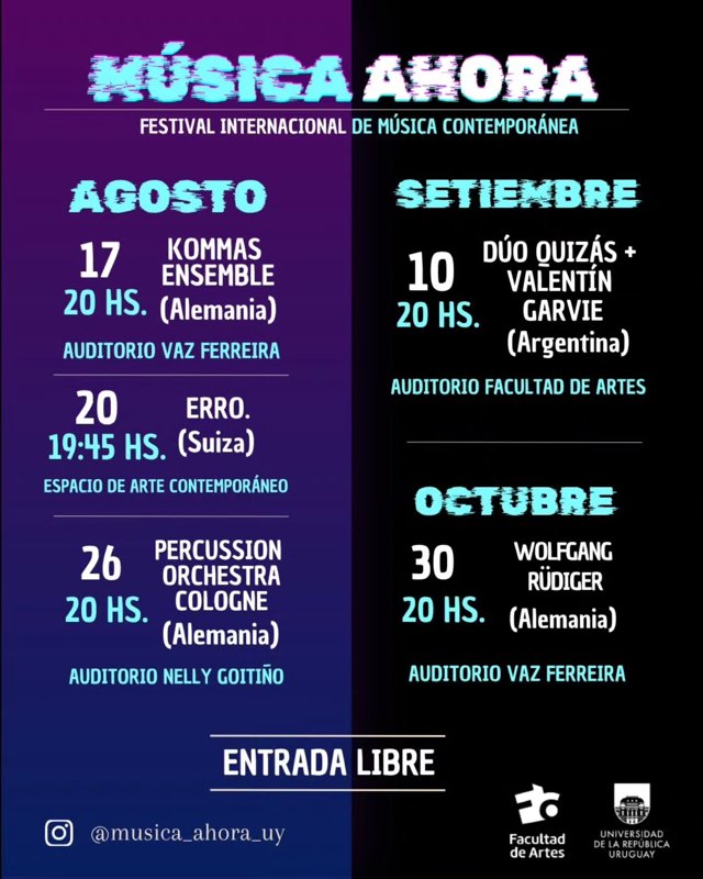FESTIVAL INTERNACIONAL DE MÚSICA CONTEMPORÁNEA