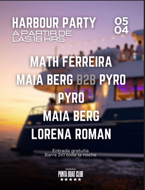 HARBOUR PARTY: FIESTA EN EL PUERTO