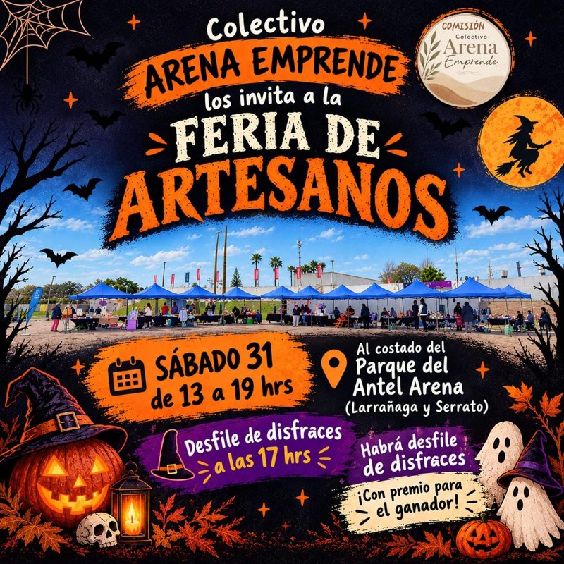 Feria de Halloween, organiza Colectivo Arena Emprende