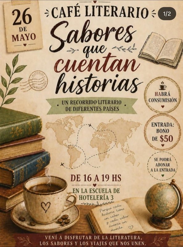 Café Literario-Gastronomía