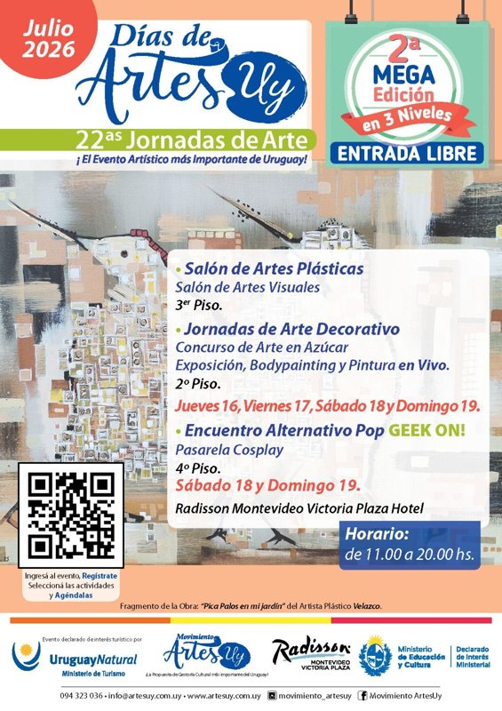 Días de ArtesUy, 22as. Jornadas de Arte