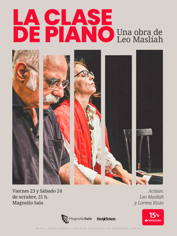 La clase de piano, de Leo Maslíah - 23 y 24 de octubre en Magnolio Sala